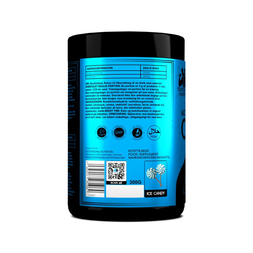 Ingredients of Creatine Monohydrate Powder 