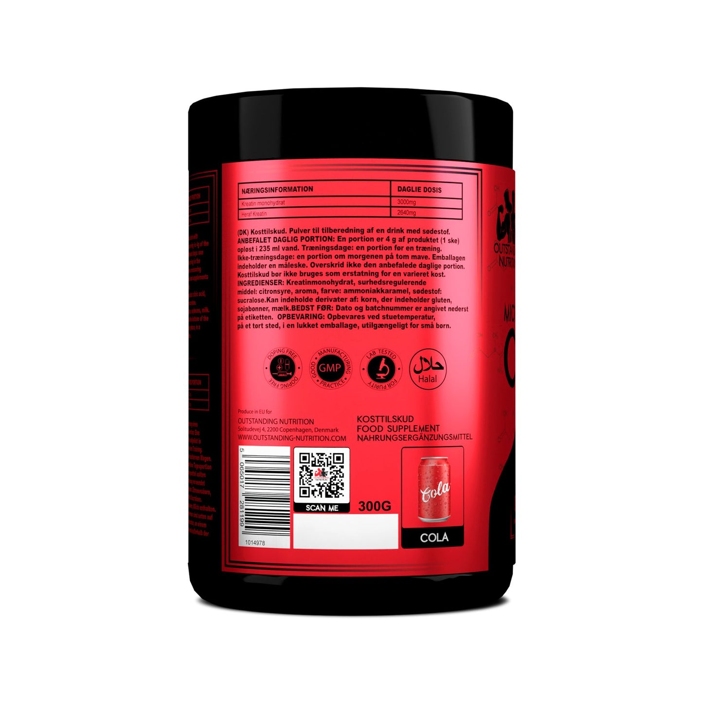 Ingredients of Creatine Monohydrate Powder 