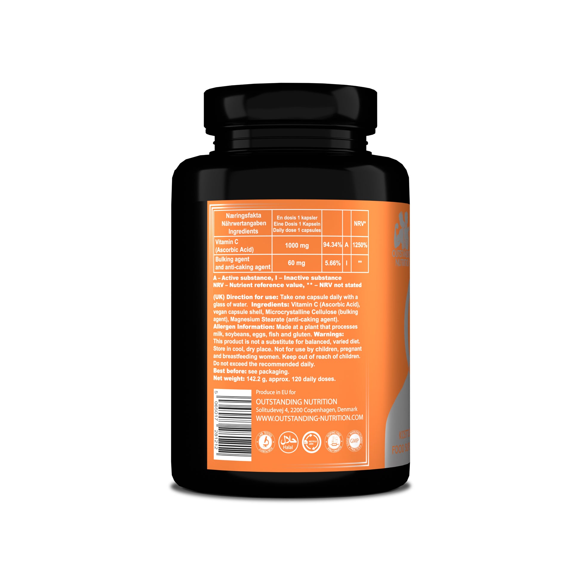 Ingredients of Vitamin C 1000mg Capsules 
