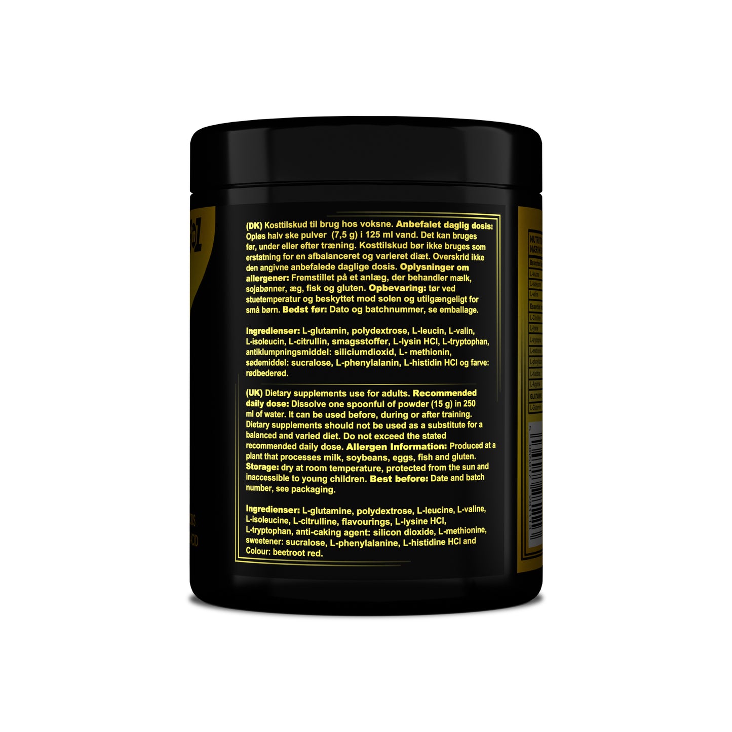 Ingredients of 3 Stack Amino Acid Supplement Powder