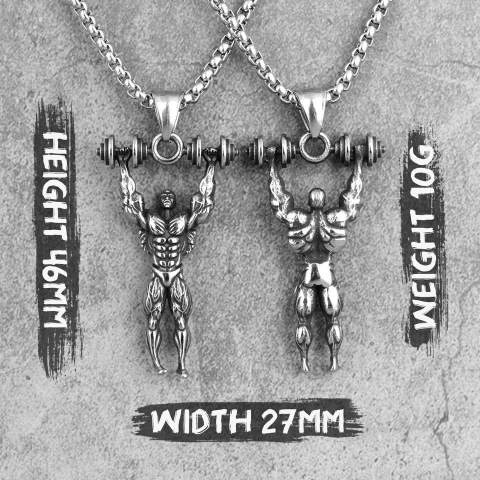 Naszyjnik z hantlami do podnoszenia